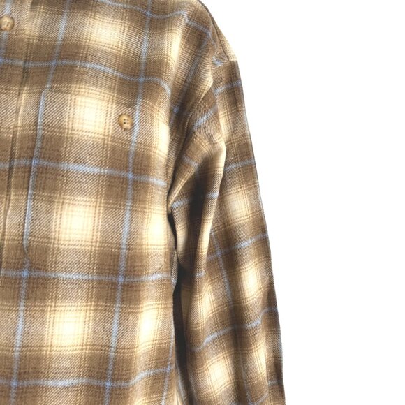 Pendleton Wool Button Front Shirt Womens Small Plaid Long Sleeve TP-3541 - Picture 4 of 8